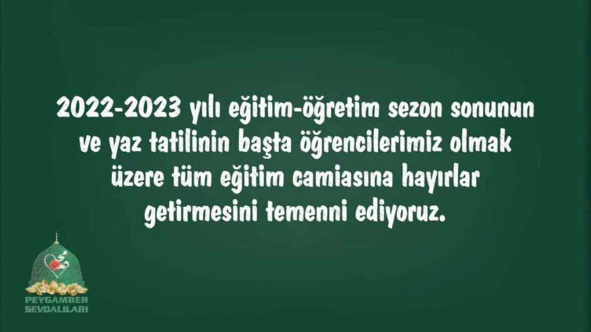 VAKFIMIZIN 2022-2023 EĞİTİM-ÖĞRETİM YILI SONU BASIN AÇIKLAMASI